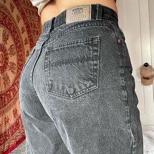 Cool, vintage, all black jeans